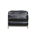 Sofá individual de coiro LC3 Grand Modele